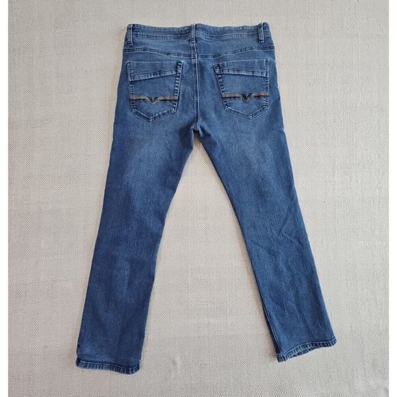 Blue Post Jeans Men's W34 L30 Blue Stretch Denim Workwear Embroidered Pocket - Picture 2 of 12